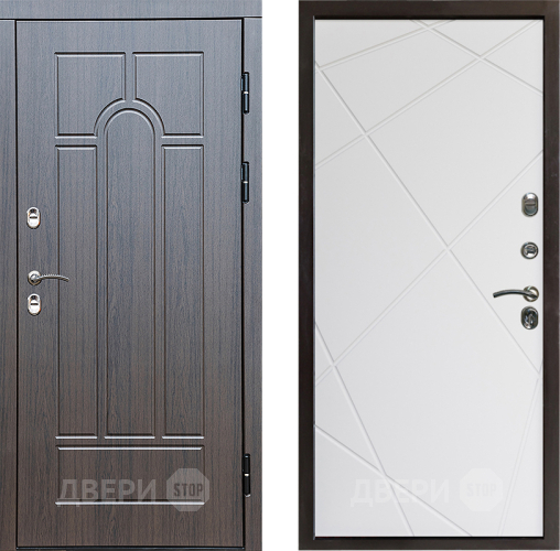 Дверь Престиж TERMO с терморазрывом Арка Лучи Бетон светлый в Дмитрове