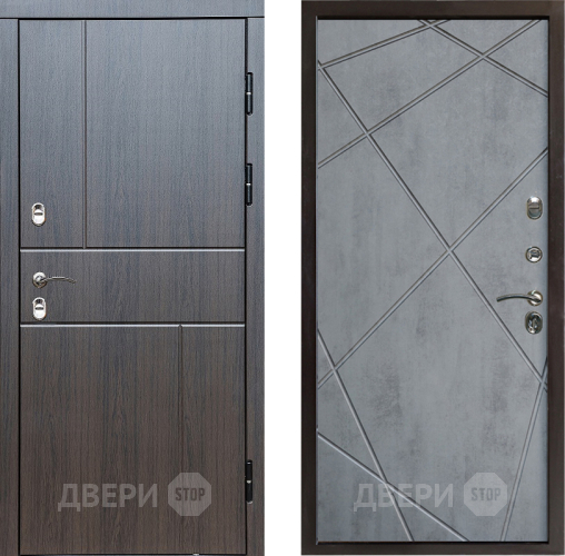 Дверь Престиж TERMO с терморазрывом Горизонт Венге Лучи Бетон темный в Дмитрове