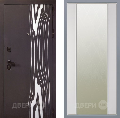 Дверь Заводские двери Леванте Зеркало Ампир Белый софт в Дмитрове