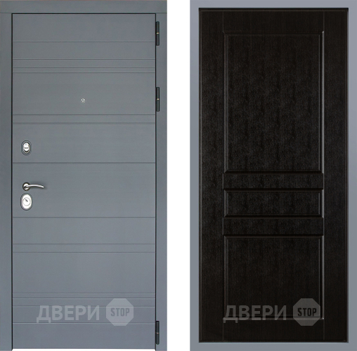 Дверь Заводские двери Лира Софт графит К-2 Венге в Дмитрове
