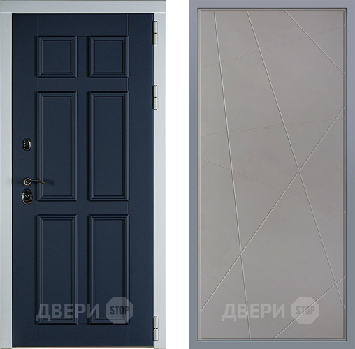 Дверь Заводские двери Стокгольм Флитта Грей софт в Дмитрове
