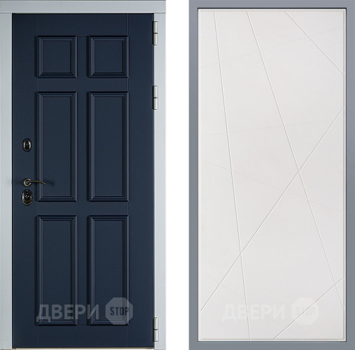 Дверь Заводские двери Стокгольм Флитта Белый софт в Дмитрове