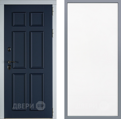 Дверь Заводские двери Стокгольм Тривия Белый софт в Дмитрове