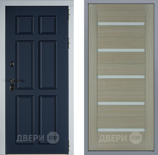 Дверь Заводские двери Стокгольм СБ-1 Капучино в Дмитрове