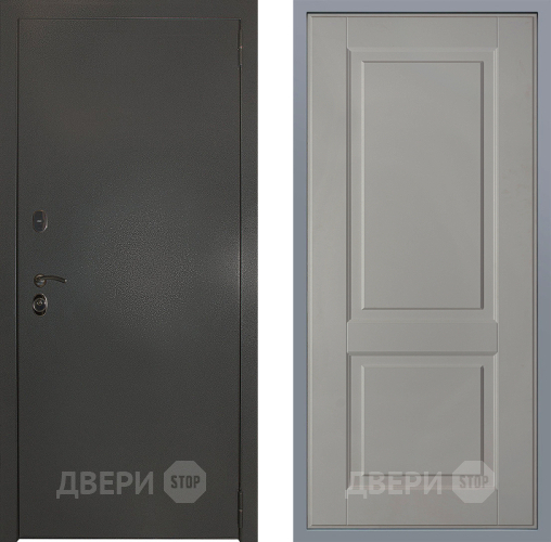 Дверь Заводские двери Эталон 3к антик серебро Доррен Грей софт в Дмитрове