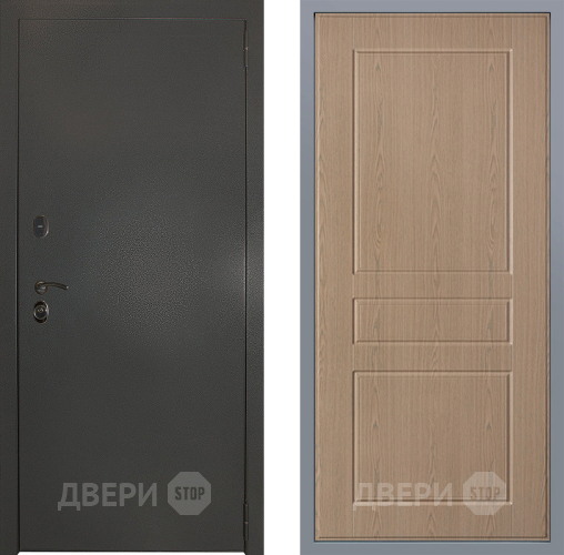Дверь Заводские двери Эталон 3к антик серебро К-2 Беленый дуб в Дмитрове