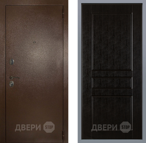 Дверь Заводские двери Эталон 3к антик медь К-2 Венге в Дмитрове
