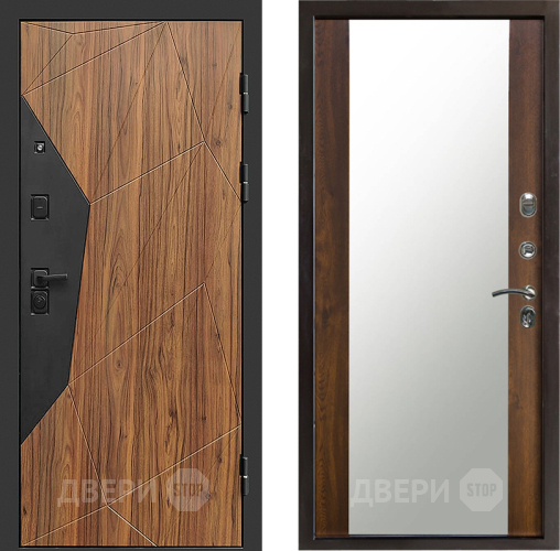 Входная металлическая Дверь Престиж Avangard Зеркало Дуб в Дмитрове