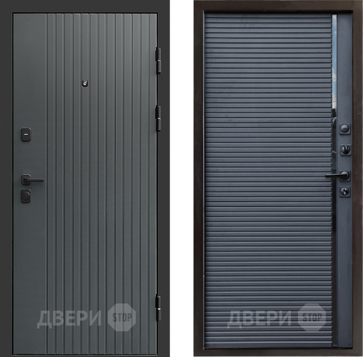 Входная металлическая Дверь Престиж Tvist Grey Porte Черный кварц в Дмитрове