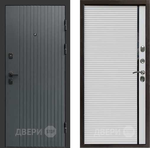 Входная металлическая Дверь Престиж Tvist Grey Porte Белый в Дмитрове