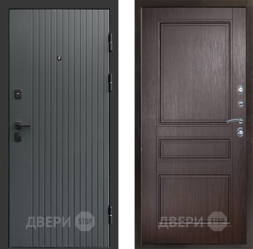Входная металлическая Дверь Престиж Tvist Grey Классика Венге в Дмитрове
