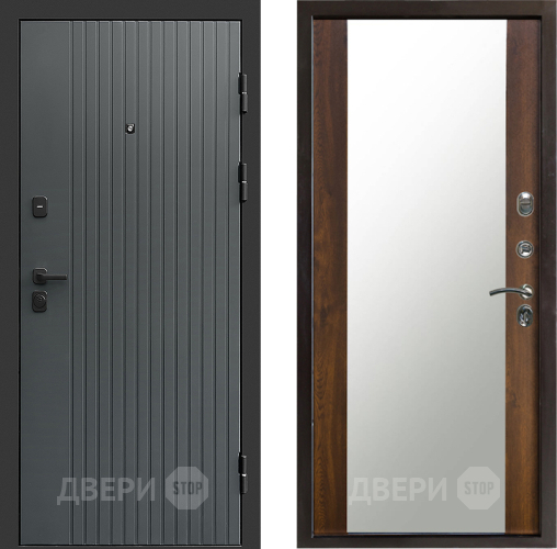 Дверь Престиж Tvist Grey Зеркало Дуб в Дмитрове