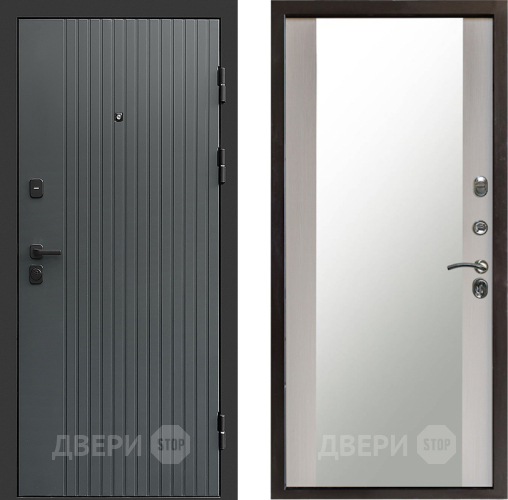 Дверь Престиж Tvist Grey Зеркало Лиственница белая в Дмитрове