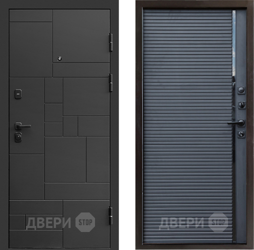 Дверь Престиж Kvadro Porte Черный кварц в Дмитрове