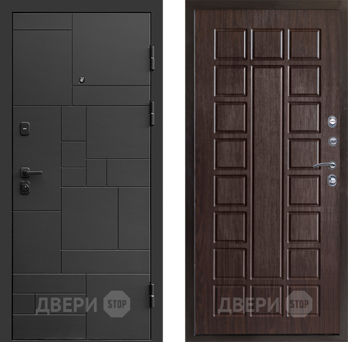 Входная металлическая Дверь Престиж Kvadro Престиж Венге в Дмитрове