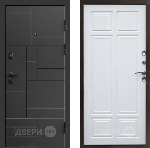 Входная металлическая Дверь Престиж Kvadro Премиум Лиственница белая в Дмитрове