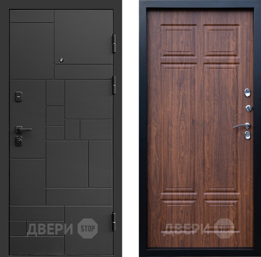 Дверь Престиж Kvadro Премиум Орех темный в Дмитрове