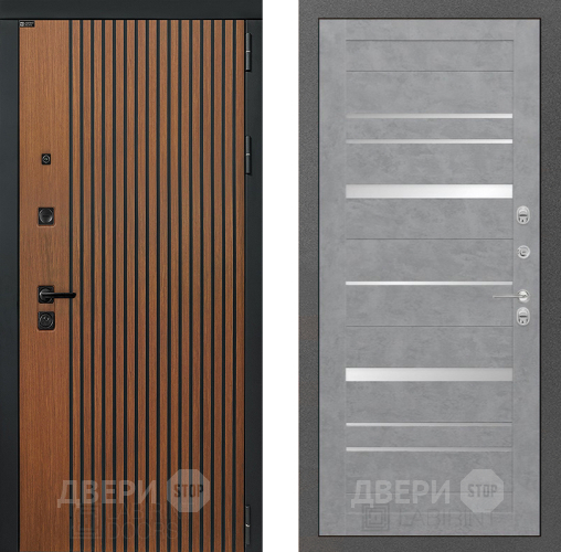 Входная металлическая Дверь Лабиринт (LABIRINT) Шторм 20 Бетон светлый в Дмитрове