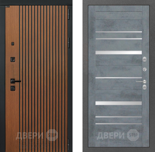 Входная металлическая Дверь Лабиринт (LABIRINT) Шторм 20 Бетон темный в Дмитрове