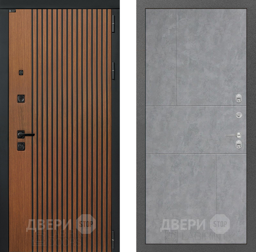 Входная металлическая Дверь Лабиринт (LABIRINT) Шторм 21 Бетон светлый в Дмитрове
