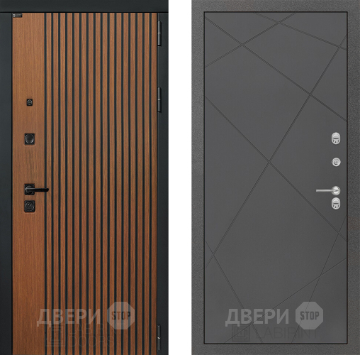 Дверь Лабиринт (LABIRINT) Шторм 24 Графит софт в Дмитрове