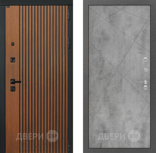 Входная металлическая Дверь Лабиринт (LABIRINT) Шторм 24 Бетон светлый в Дмитрове