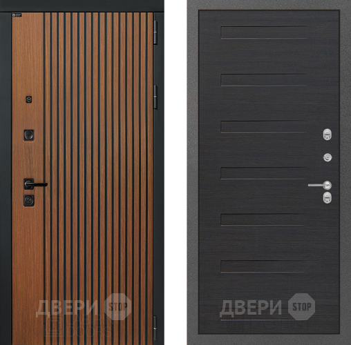Входная металлическая Дверь Лабиринт (LABIRINT) Шторм 14 Эковенге поперечный в Дмитрове