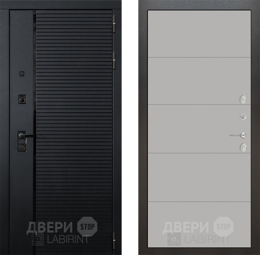 Входная металлическая Дверь Лабиринт (LABIRINT) Piano 13 Грей софт в Дмитрове