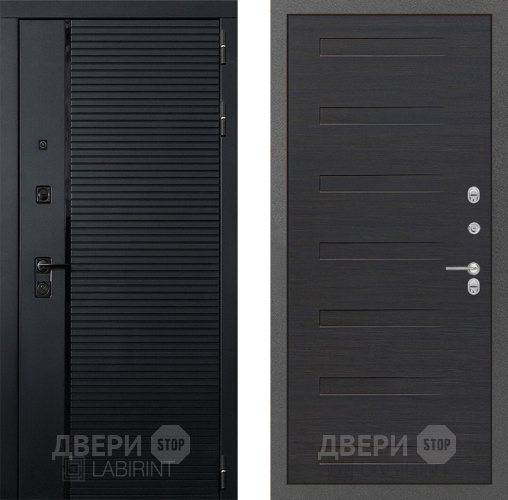 Входная металлическая Дверь Лабиринт (LABIRINT) Piano 14 Эковенге поперечный в Дмитрове