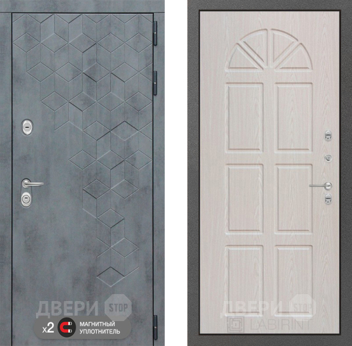 Входная металлическая Дверь Лабиринт (LABIRINT) Бетон 15 VINORIT Алмон 25 в Дмитрове