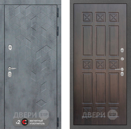 Входная металлическая Дверь Лабиринт (LABIRINT) Бетон 16 VINORIT Алмон 28 в Дмитрове