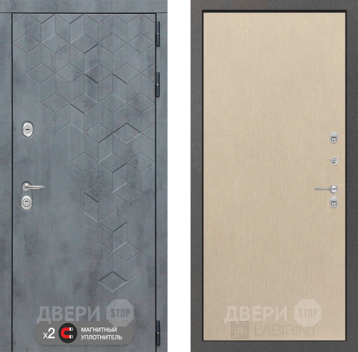 Входная металлическая Дверь Лабиринт (LABIRINT) Бетон 05 Венге светлый в Дмитрове