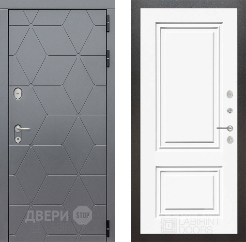Дверь Лабиринт (LABIRINT) Cosmo 26 Белый (RAL-9003) в Дмитрове