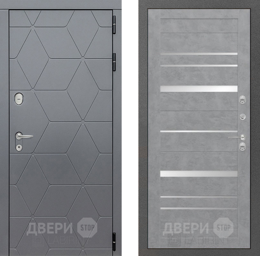 Входная металлическая Дверь Лабиринт (LABIRINT) Cosmo 20 Бетон светлый в Дмитрове