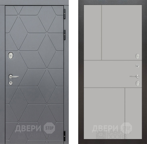 Входная металлическая Дверь Лабиринт (LABIRINT) Cosmo 21 Грей софт в Дмитрове