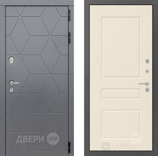 Входная металлическая Дверь Лабиринт (LABIRINT) Cosmo 03 Крем софт в Дмитрове