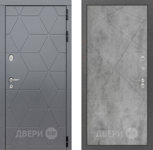 Входная металлическая Дверь Лабиринт (LABIRINT) Cosmo 24 Бетон светлый в Дмитрове