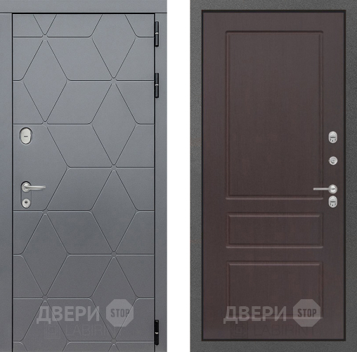 Входная металлическая Дверь Лабиринт (LABIRINT) Cosmo 03 Орех премиум в Дмитрове