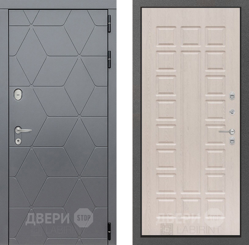 Входная металлическая Дверь Лабиринт (LABIRINT) Cosmo 04 Беленый дуб в Дмитрове