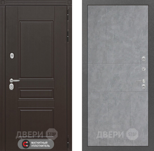 Входная металлическая Дверь Лабиринт (LABIRINT) Мегаполис 21 Бетон светлый в Дмитрове