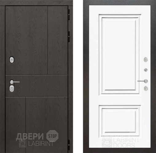 Дверь Лабиринт (LABIRINT) Urban 26 Белый (RAL-9003) в Дмитрове