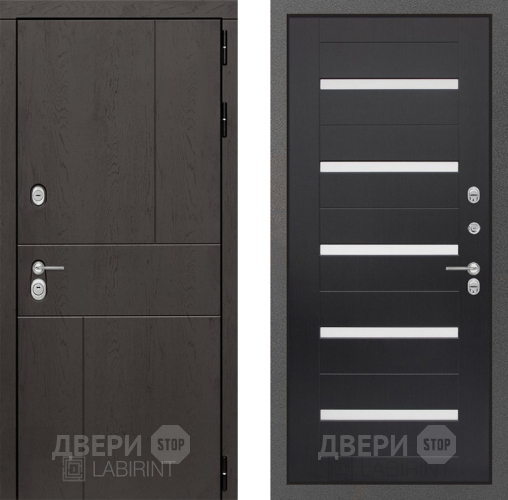Входная металлическая Дверь Лабиринт (LABIRINT) Urban 01 Венге в Дмитрове