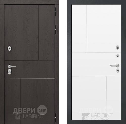 Дверь Лабиринт (LABIRINT) Urban 21 Белый софт в Дмитрове