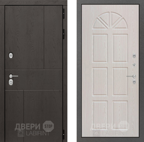 Входная металлическая Дверь Лабиринт (LABIRINT) Urban 15 VINORIT Алмон 25 в Дмитрове