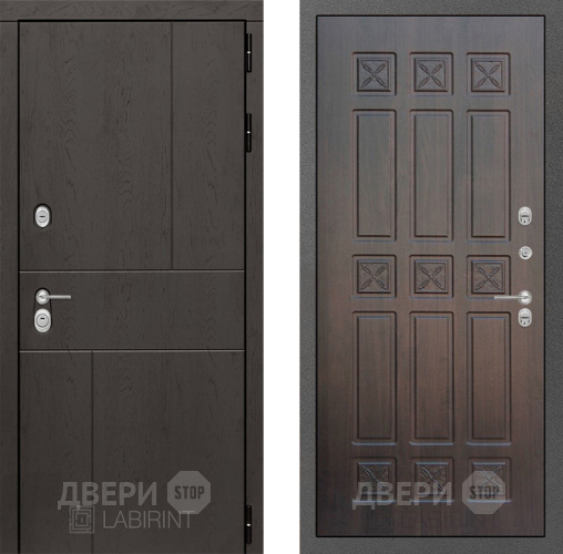 Входная металлическая Дверь Лабиринт (LABIRINT) Urban 16 VINORIT Алмон 28 в Дмитрове