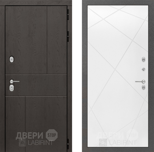 Дверь Лабиринт (LABIRINT) Urban 24 Белый софт в Дмитрове