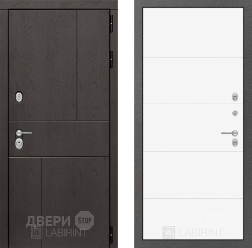 Дверь Лабиринт (LABIRINT) Urban 13 Белый софт в Дмитрове