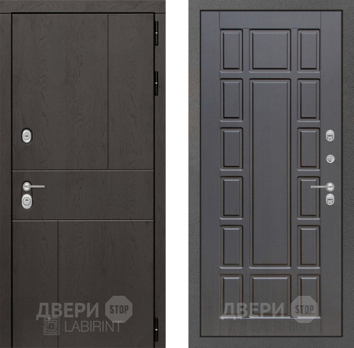 Входная металлическая Дверь Лабиринт (LABIRINT) Urban 12 Венге в Дмитрове