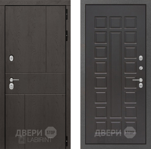 Входная металлическая Дверь Лабиринт (LABIRINT) Urban 04 Венге в Дмитрове
