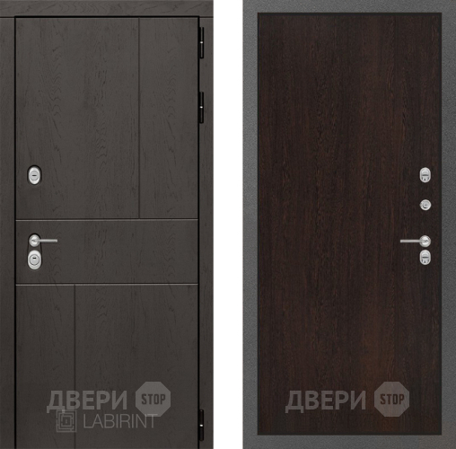 Входная металлическая Дверь Лабиринт (LABIRINT) Urban 05 Венге в Дмитрове